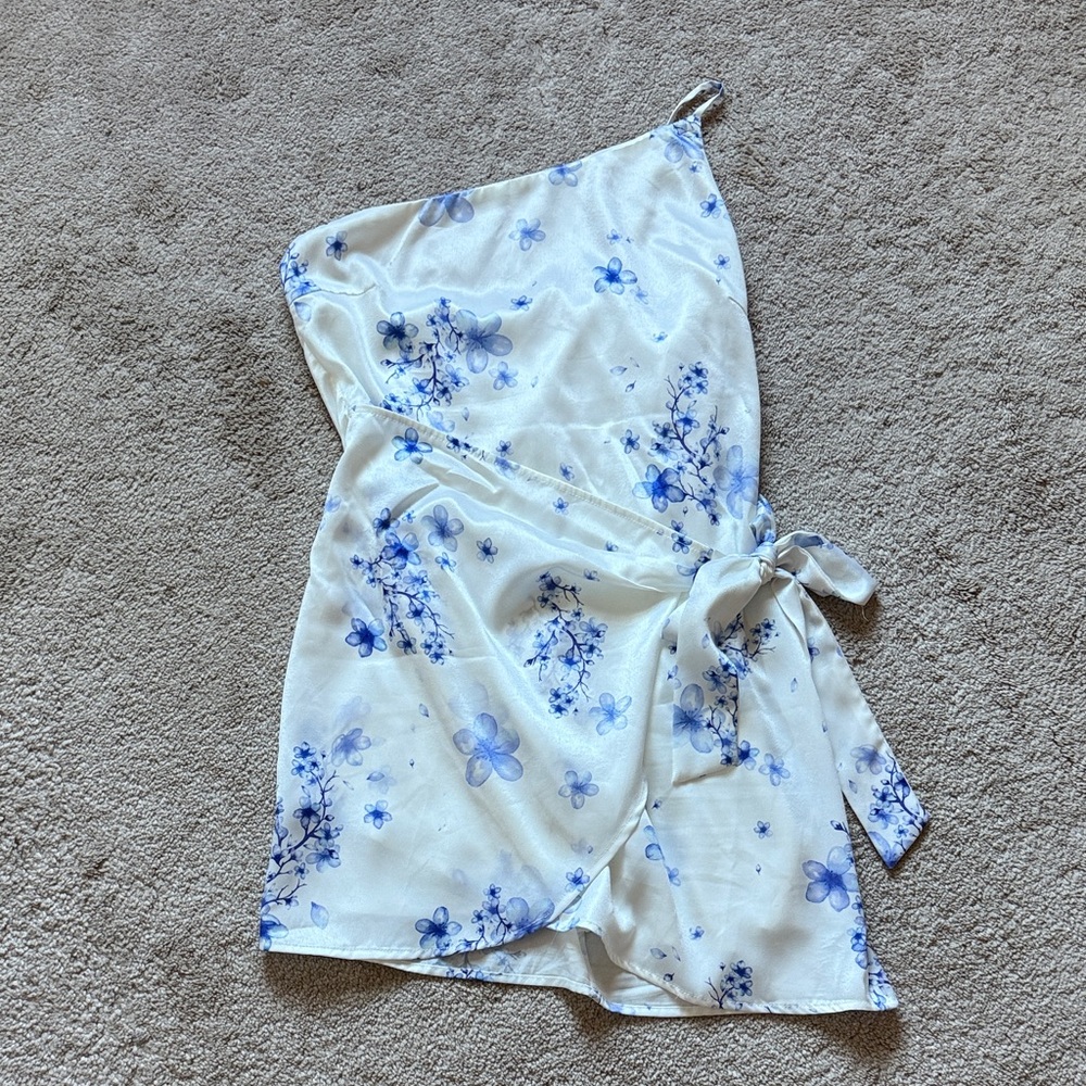 Floral One-Shoulder Dress